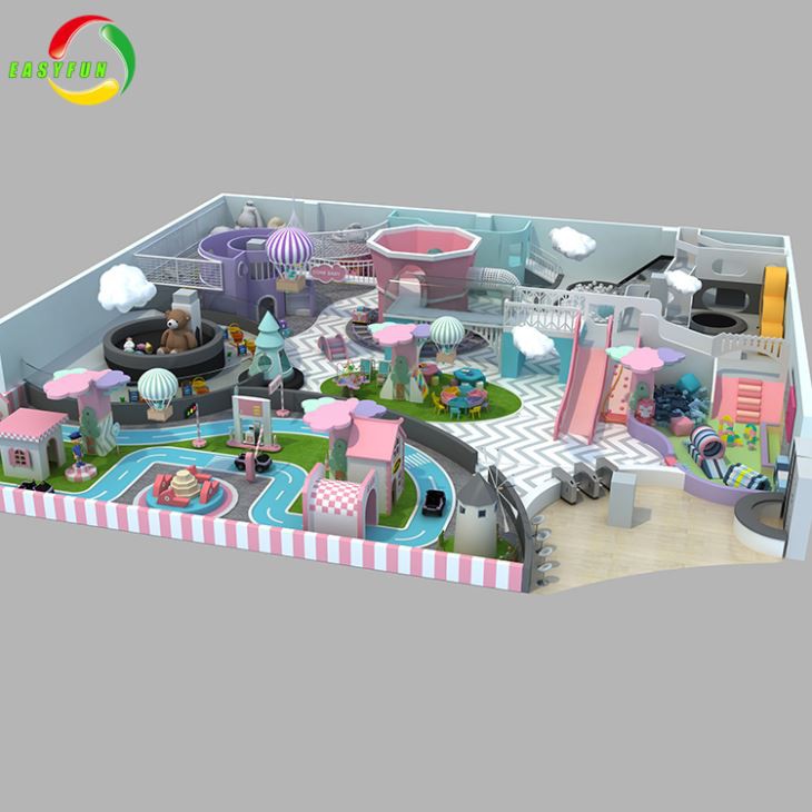 ملعب داخلي ملون معدات القلعة المشاغب