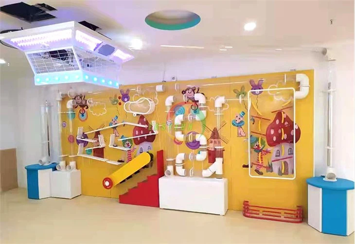 Interactive Wall Sensory Toy Ball Piping Game For Indoor Playground Ball Pool Interactive Wall Sensory Toy Ball Piping Game For Indoor Playground Ball Pool